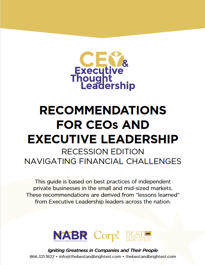 Recommendations for CEOs and Executive Leadership Recession Edition Navigating Financial Challenges