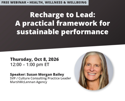 Recharge to Lead A practical framework for sustainable performance